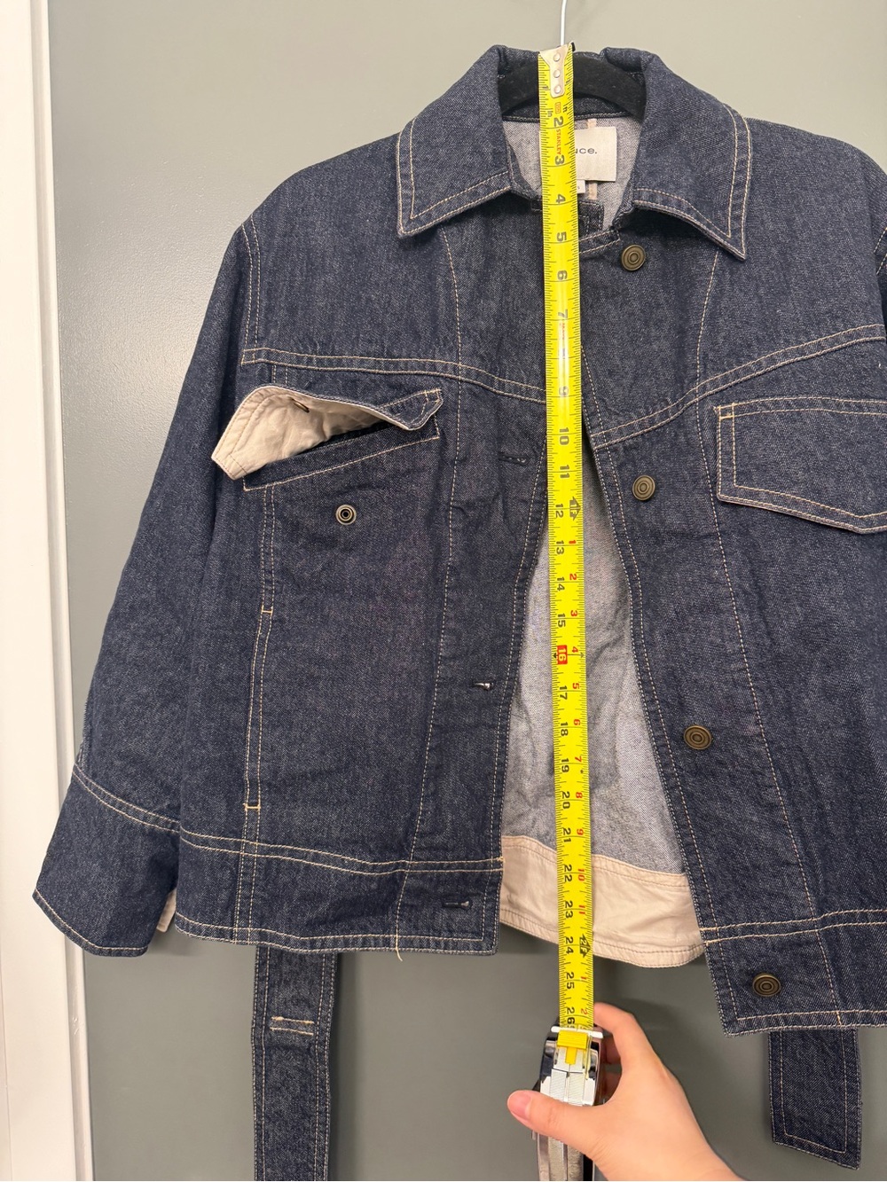 Vince Denim Work Jacket - Dark Indigo - size s - Picture 12 of 15